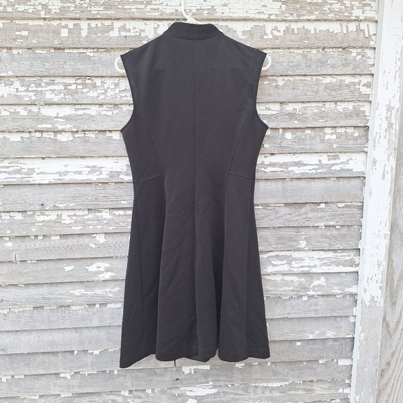 Elie Tahari Fit & Flare Dress Women’s Black Front Zip Classic Sleeveless Size 8 - Picture 6 of 8